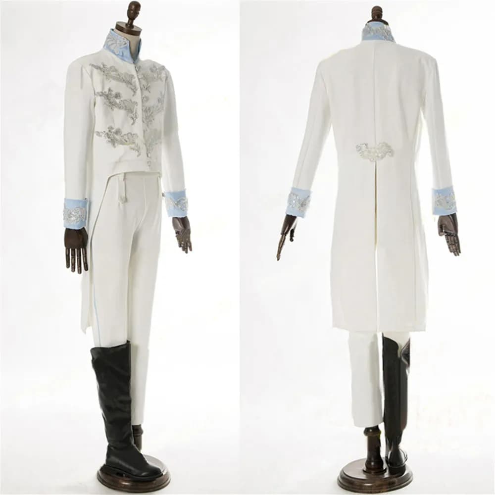 Costume de cendrillon pour adultes, Costume de Cosplay de Prince, Costumes d'halloween pour hommes, veste brodée, Costume de fête de carnaval