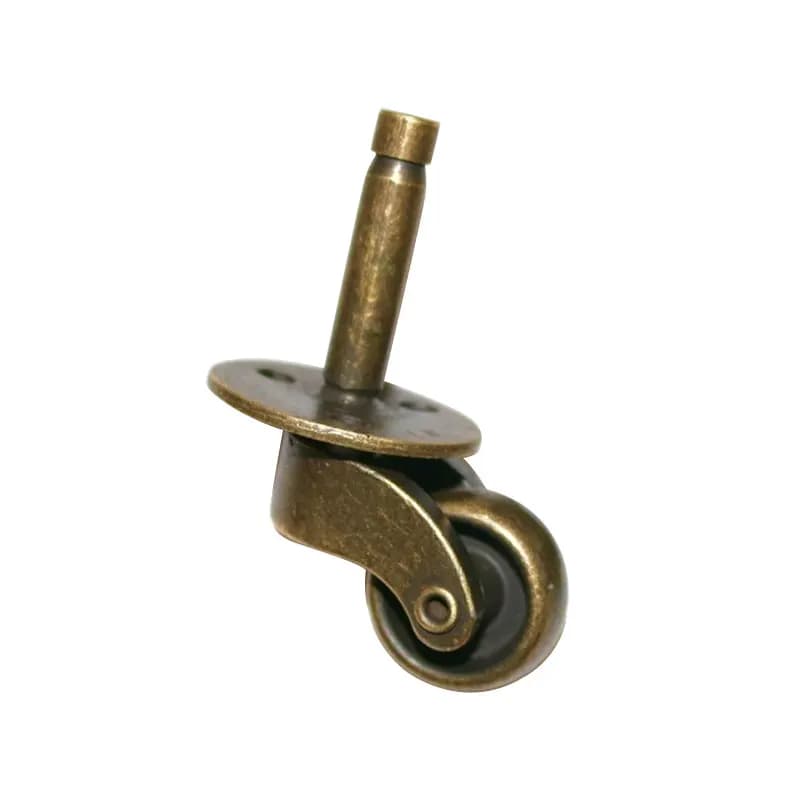 2 pièces/lot roue D: 25MM vieux Bronze alliage universel vis tige roulettes style européen meubles canapé roue poulie