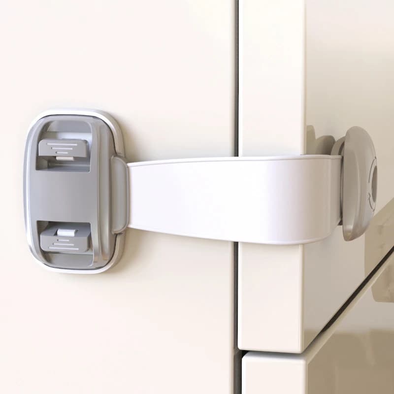 Serrure de porte de tiroir de sécurité pour bébé, multifonction, Protection des enfants, Anti-pincement, armoire, réfrigérateur, boucle de sécurité en plastique, 1/3/4 pièces/lot