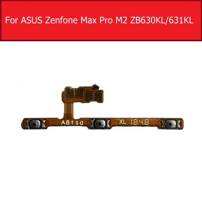 Bouton de Volume d'alimentation On/off, câble flexible pour ASUS ZenFone Max Pro M2 zb630 kl ZB631KL X01BDA, pièces de rechange