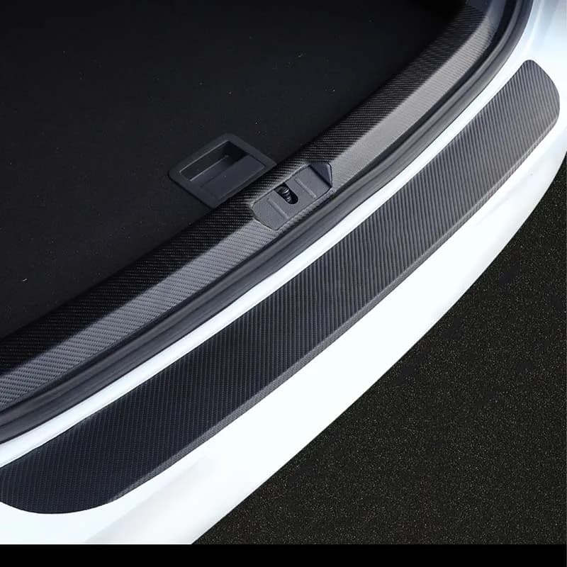 Couverture décorative pour pare-choc arrière en cuir PU, accessoire en Fiber de carbone pour Mazda CX30 CX 30 2020 2021 2022