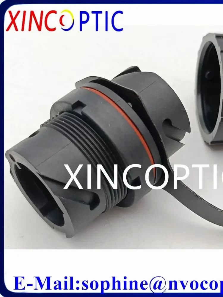 Adaptateur de Fiber de cloison IP67 ODVA-MPO LC SC avec capuchon anti-poussière, connecteur de Fiber optique extérieur Duplex ODVA LC/SC/MPOInline