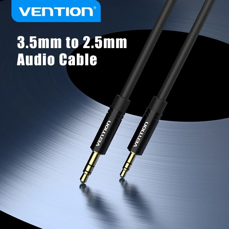 Vention 3.5 à 2.5 câble Aux Jack 3.5mm à Jack 2.5mm câble Audio Jack 3.5 pour casque Aux haut-parleur connecteur cordon 2.5 à 3.5