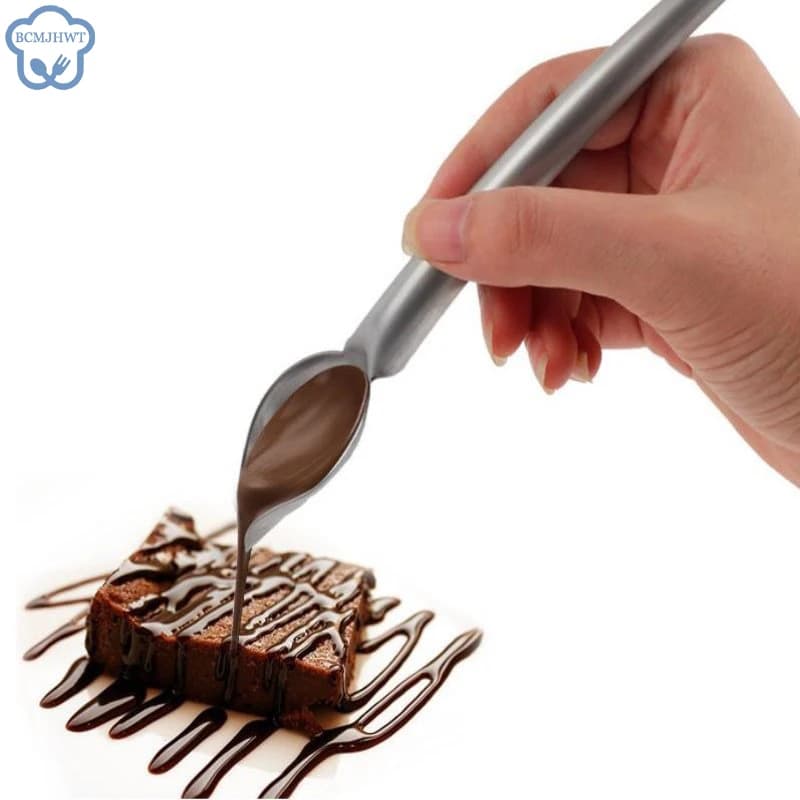 Cuillère à chocolat déco, stylo d'écriture alimentaire, outils de décoration de chocolat, moule à gâteau, tasse à crème, douilles de glaçage pour biscuits, douilles de pâtisserie