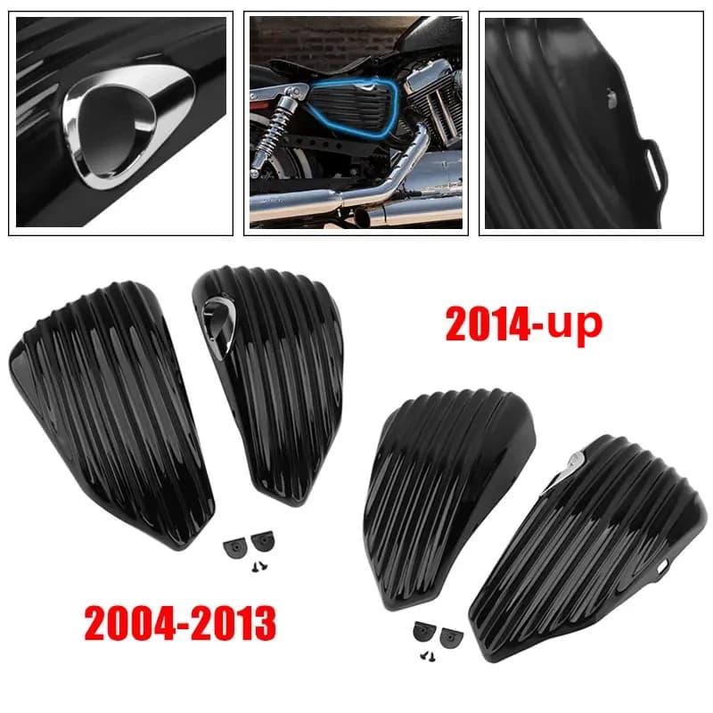 Couvercle de carénage de batterie côté droit pour Harley Sportster XLunder N XL Iron, noir, magasins de motos, accessoires de moto, 883, 1200, 04-up