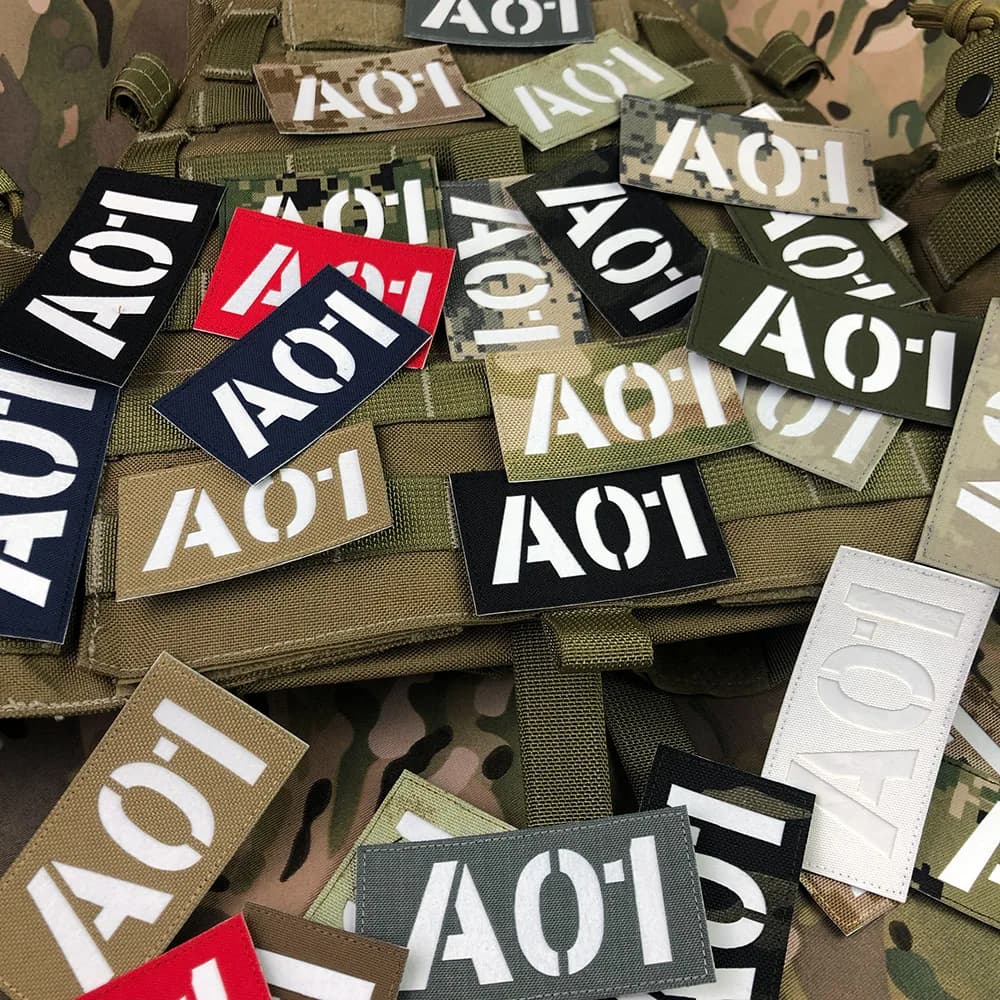Patch de réflexion infrarouge IR IFF, découpe Laser personnalisée, panneau d'appel Radio, bandes nominatives, lettres blanches, tactiques de moral, militaire Airsoft