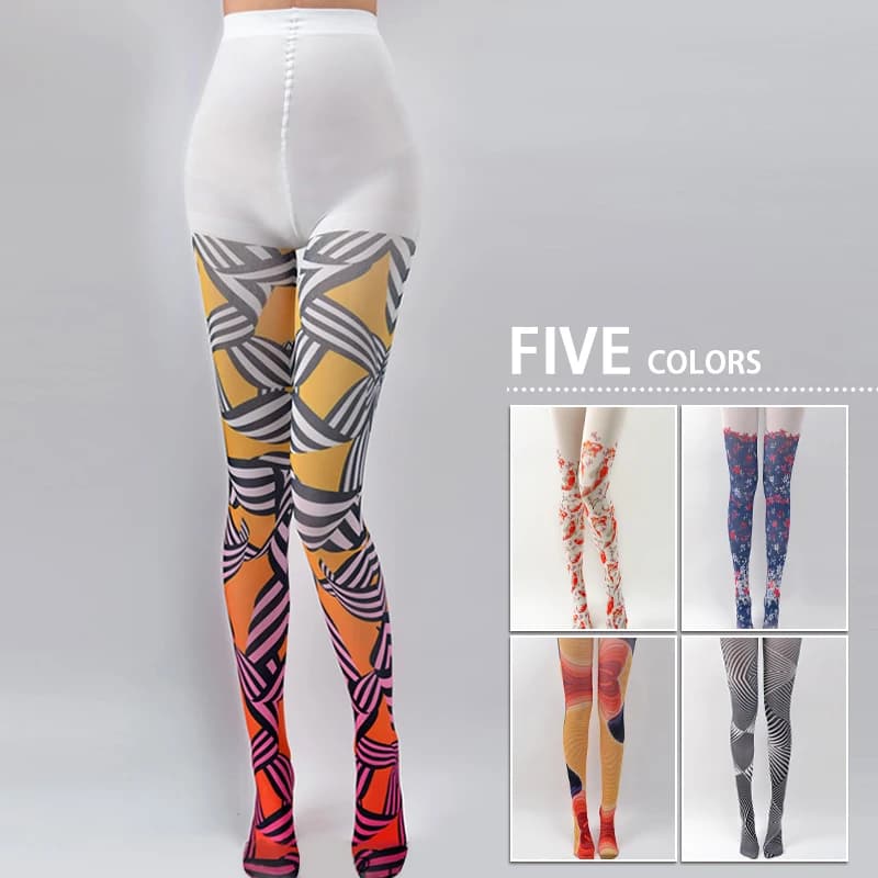 Bas à motif nickel é de carpe pour femmes, collants Kawaii, collants de tatouage Lolita, style preppy, Harajuku, mignon, le plus récent