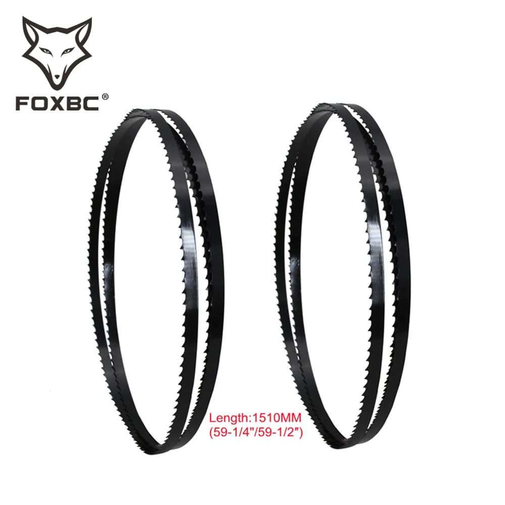 FOXBC – lames de scie à bande pour Dewalt DW100, 2 pièces, 1510mm, 59-1/4 "59-1/2" 4 6 14 TPI 6.5 9.5 13mm de largeur, outils pour le travail du bois