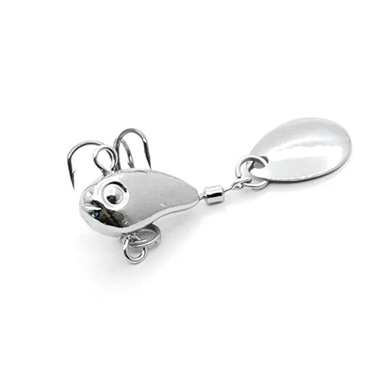 1 pièces rotatif métal VIB vibration appât Spinner cuillère leurres de pêche 8.5g gabarits truite hiver glace pêche appâts durs attirail Pesca