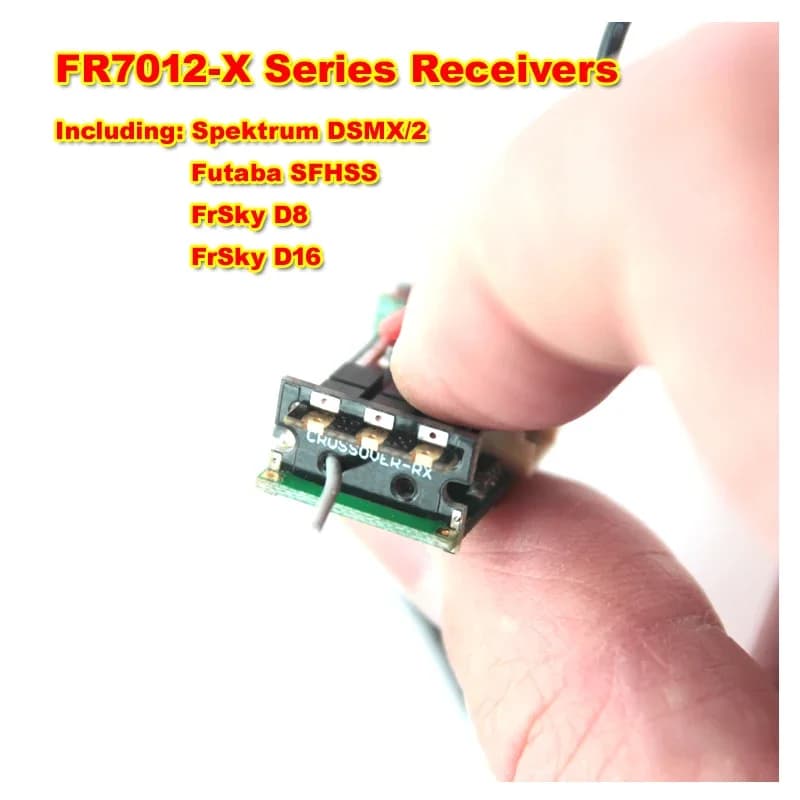 Mini récepteur sans balais avec pipeline ESC intégré, FR7012, 2.4G, 6CH, 2-3S, 15A, 5V, BEC