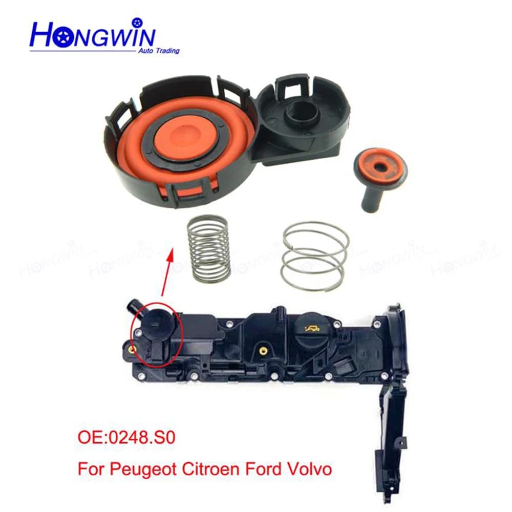 Nouveau Kit de réparation de couvercle de Valve PCV, capuchon de Valve avec Membrane pour Peugeot citroën PSA Volvo Ford 1.6hdi 8v 0248.S0 9688939180 1685815