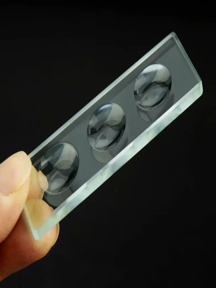 Lames de Microscope en verre optique à cavité Concave circulaire, épaisseur 5mm 10mm, 1 pièce