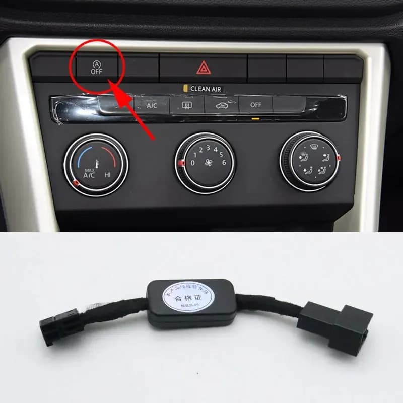 Système de démarrage automatique du moteur, arrêt automatique de la voiture, dispositif d'arrêt, prise de capteur de contrôle, annulation intelligente, VW T-Roc TRoc 2017-2022