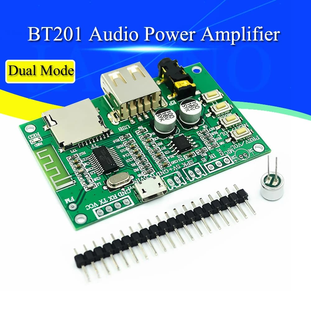 Amplificateur de puissance Audio sans perte, Bluetooth 5.0, double Mode, carte Tf U Disk Ble psp, Port de série Transparent, BT201