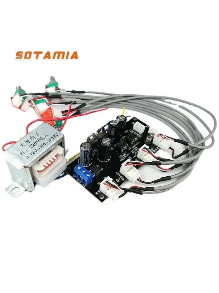 Carte de préampli SOTAMIA NE5532 OP AMP avec contrôle de tonalité (aigus, médiums, graves) et de volume pour amplificateur audio et haut-parleur