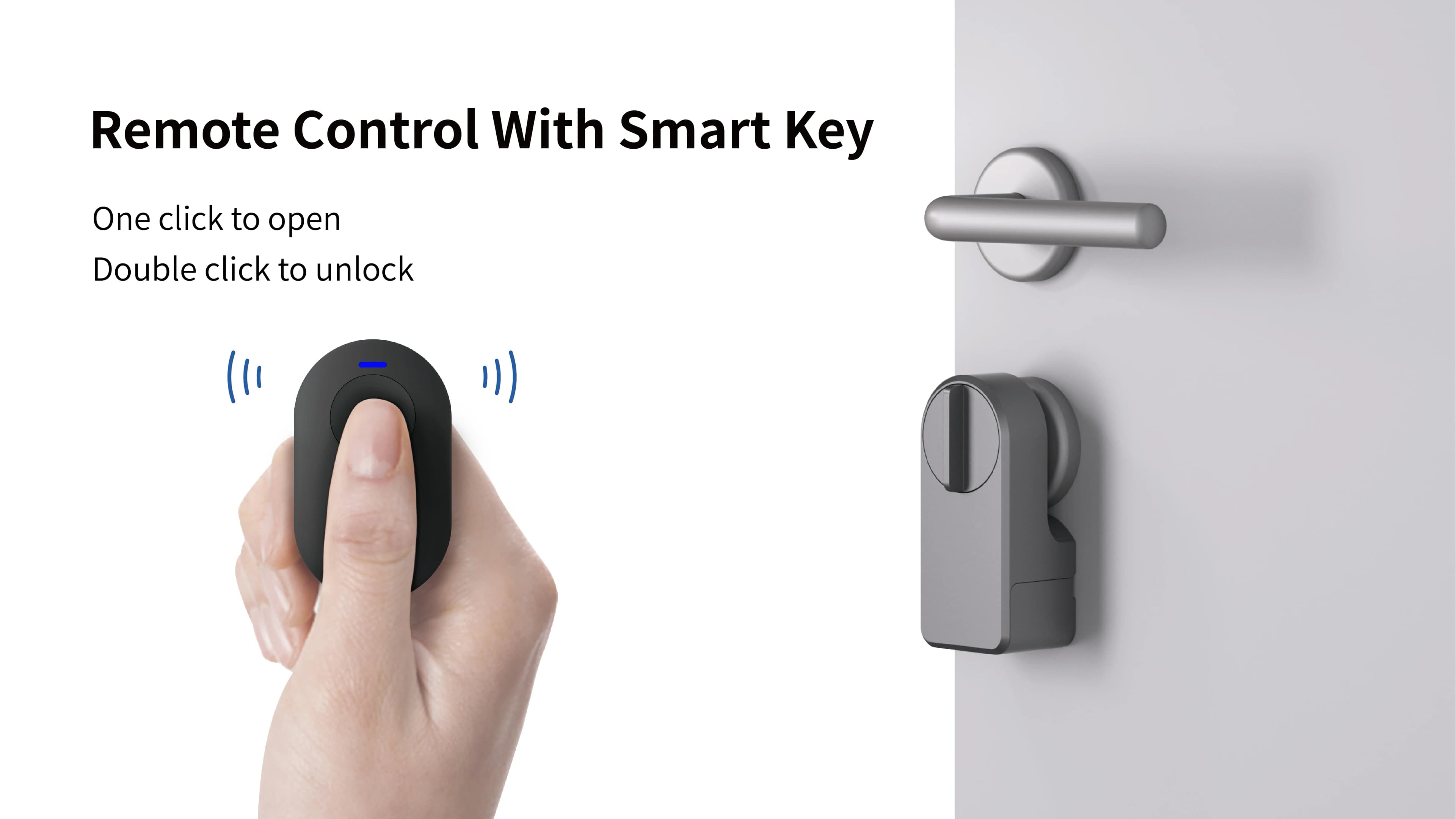 GIMDOW – serrure de porte intelligente compatible Bluetooth, déverrouillage par clé intelligente/mot de passe/application avec application Tuya Smart ou Smart Life, serrure électronique