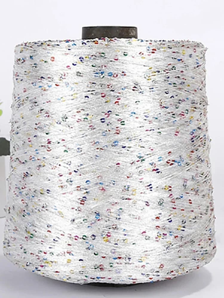 500G paillettes fantaisie fil à paillettes main Crochet fil à tricoter vêtements couture fil avec paillettes fil à tricoter couture paillettes