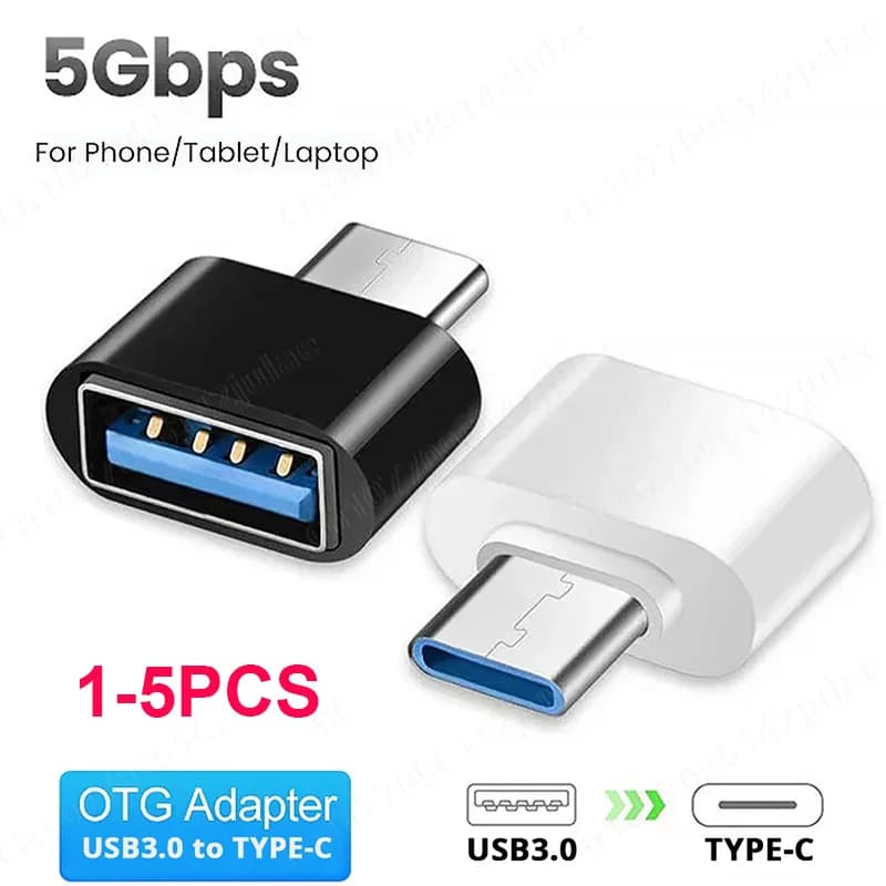 Connecteur adaptateur universel de Type C vers USB 1/5 OTG, pour téléphone portable, 2.0 pièces