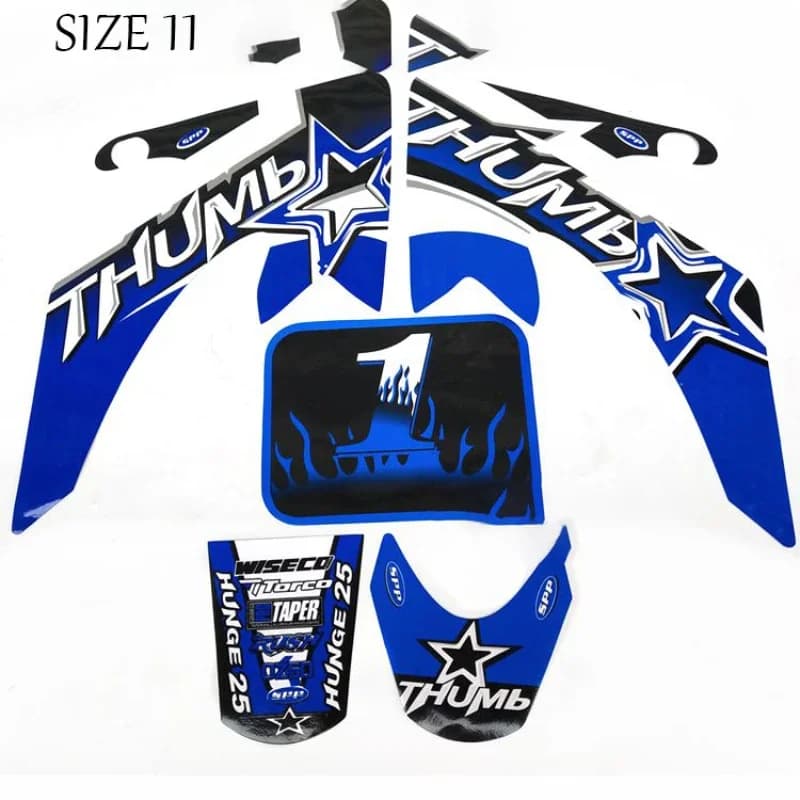 3M-Kit de Décalcomanies Autocollantes pour Pit Bike D343, 125/140/150/160cc, CRF70, 90, 110, TTR100, KLX65