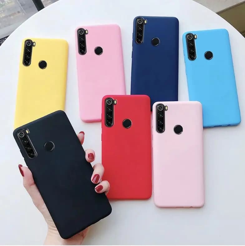 Coque arrière en Tpu souple mat, couleurs acidulées, pour Xiaomi Redmi Note 8 8t 9 9s 10 Pro Xiomi Redmi 8 8a Dual 9 9a 9c 9t