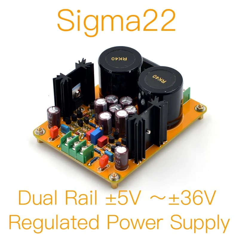 MOFI-Sigma22 Alimentation régulée entièrement discrète (double rail ± 5 V ~ ± 36 V) KIT de bricolage et carte finie
