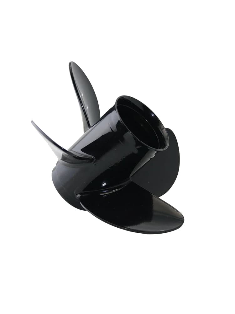 Hélice hors-bord en aluminium Captain 10x11/12/13/14 compatible Mercury Mariner 9.9HP 15HP 18HP 20HP 25HP 10 cannelures 4 pales