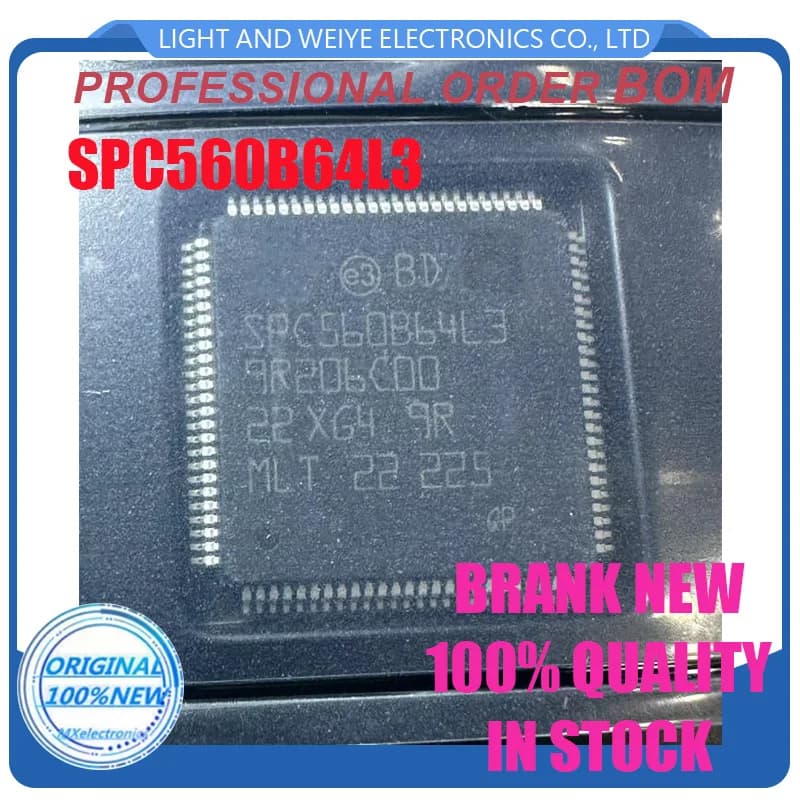 KVMCPU – microcontrôleur SMT 32 bits série SPC56, 1.5 mo Flash, 80 ko RAM, 64 MHz, LQFP-100