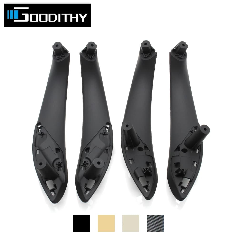 Ensemble de garniture de couvercle de poignée de porte intérieure gauche droite, noir et Beige, carbone, pour BMW série 3 4 M3 M4 F30 F31 F34 F36 F32 F33 F80 F82 F83