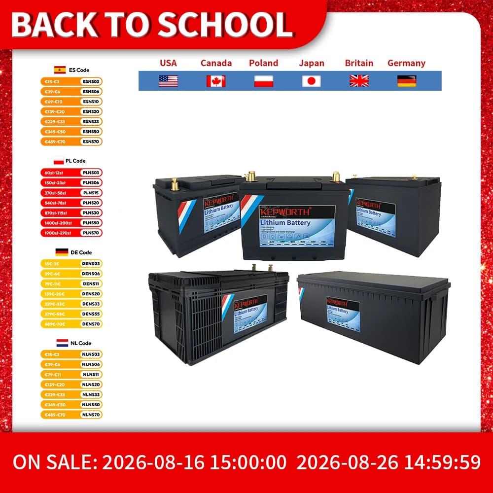 Batterie au Lithium fer Phosphate LiFePO4, 12V, 24V, 100ah, 120ah, 135ah, 300ah, avec BMS, pour voiturette de Golf, moteur de pêche à la traîne à énergie solaire EV RV