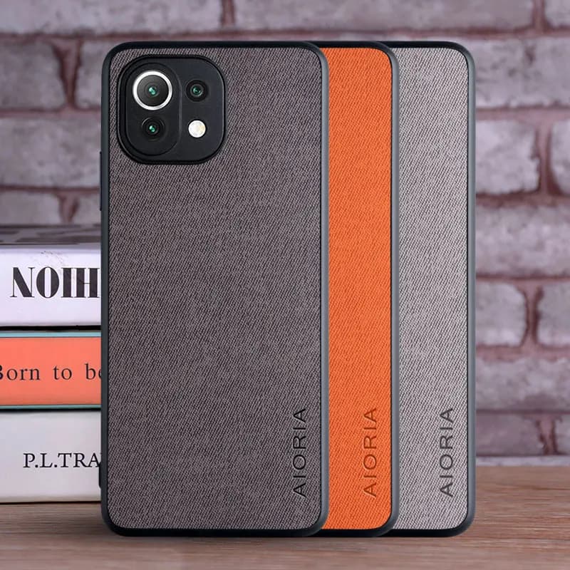 Coque pour Xiaomi Mi 11 Lite 5G NE coque luxe textile cuir souple TPU couverture de téléphone rigide funda pour xiaomi mi 11 lite coque capa