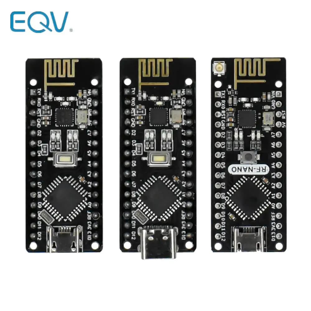 Carte Micro USB RF-Nano Nano V3.0 ATmega328P QFN32 5V 16M CH340 intégrée NRF24l01 + 2.4G sans fil pour Arduino