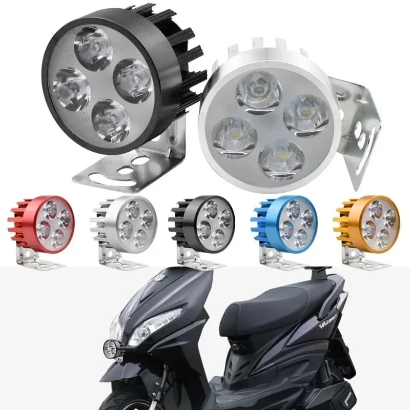 Lampe de sauna LED pour vélo électrique, lumière super brillante, ampoule étanche, style de voiture et moto, 5 couleurs disponibles, 12V-90V