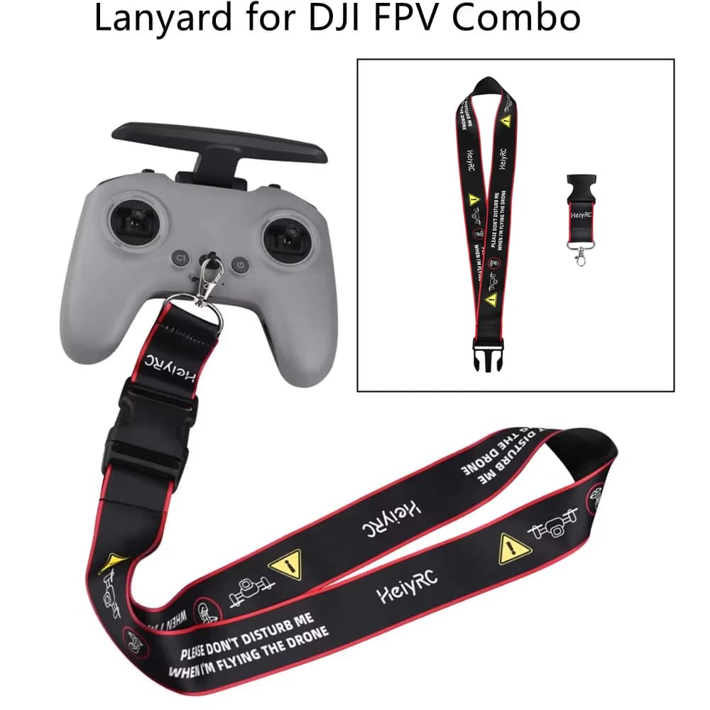 Sangle de lanière pour télécommande FPV, 2 lanières de cou, écharpe de sécurité pour télécommande DJI FPV Combo/Avata, accessoire RC