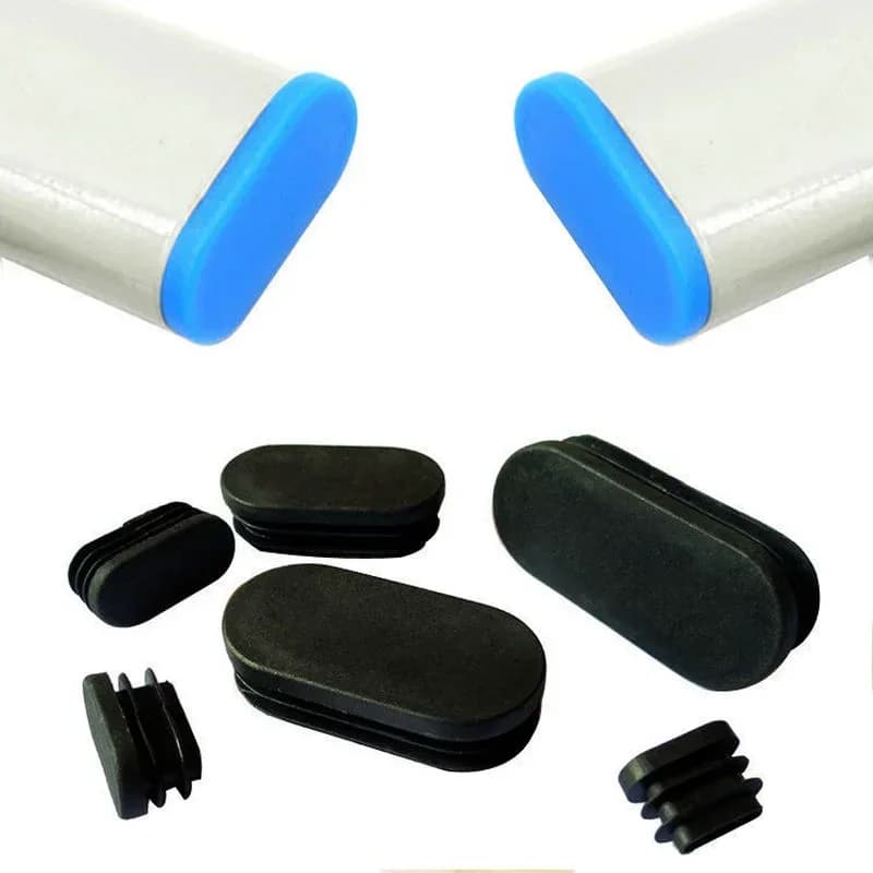 Bouchon de tuyau ovale en plastique, 4 pièces, couvre-pieds de chaise antidérapant, chaussettes, pied de table, protection de sol, meubles, pieds de nivellement