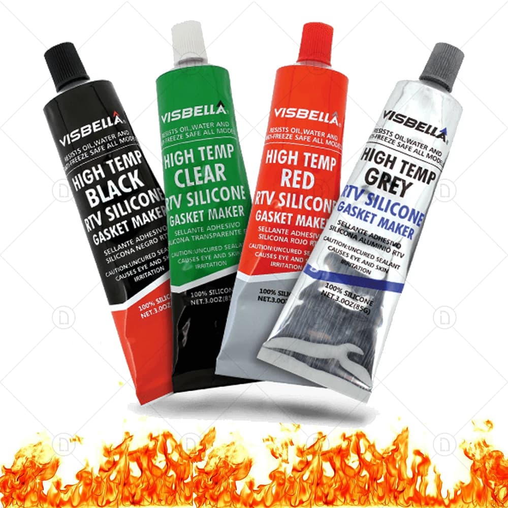 RTV-Adhésif de moteur de bain industriel en silicone, mastic haute température, caoutchouc de silicone, joint métallique, colle de réparation électrique