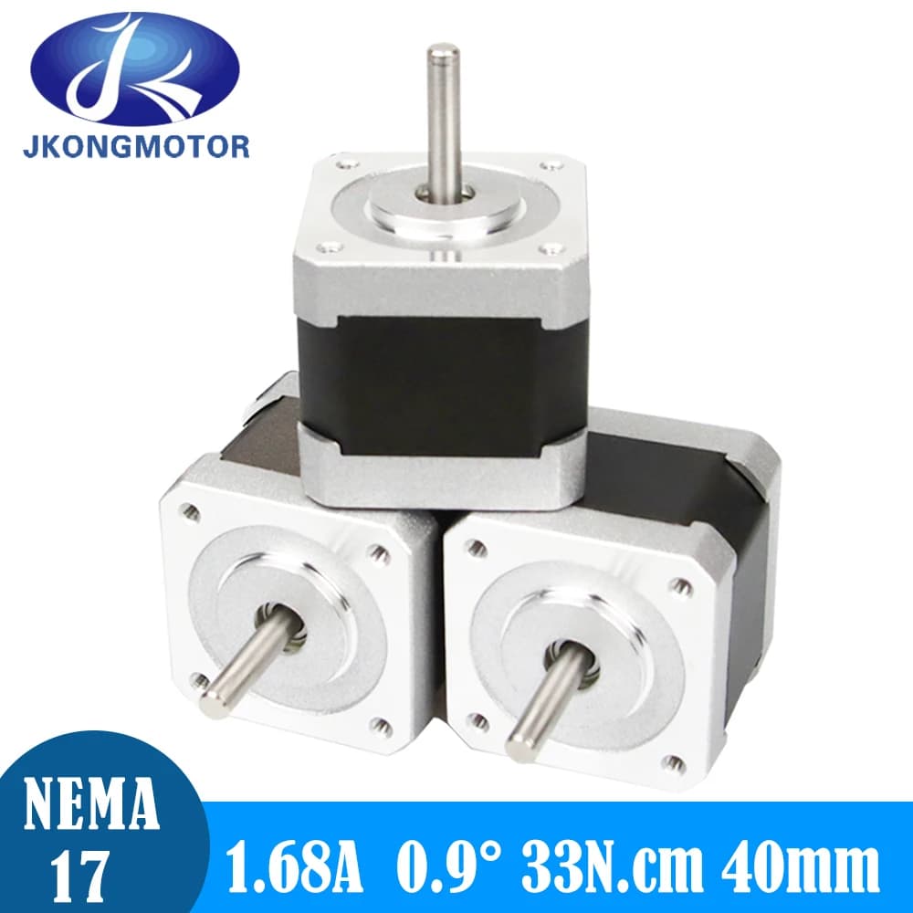 Jkongmotor-Moteur pas à pas 1/3PCS 0.9Deg 42mm L = 40mm 33Ncm 4 fils moteur pas à pas JK42HM40-1684 1.68A pour DIY 3D Imprimante CNC Robot