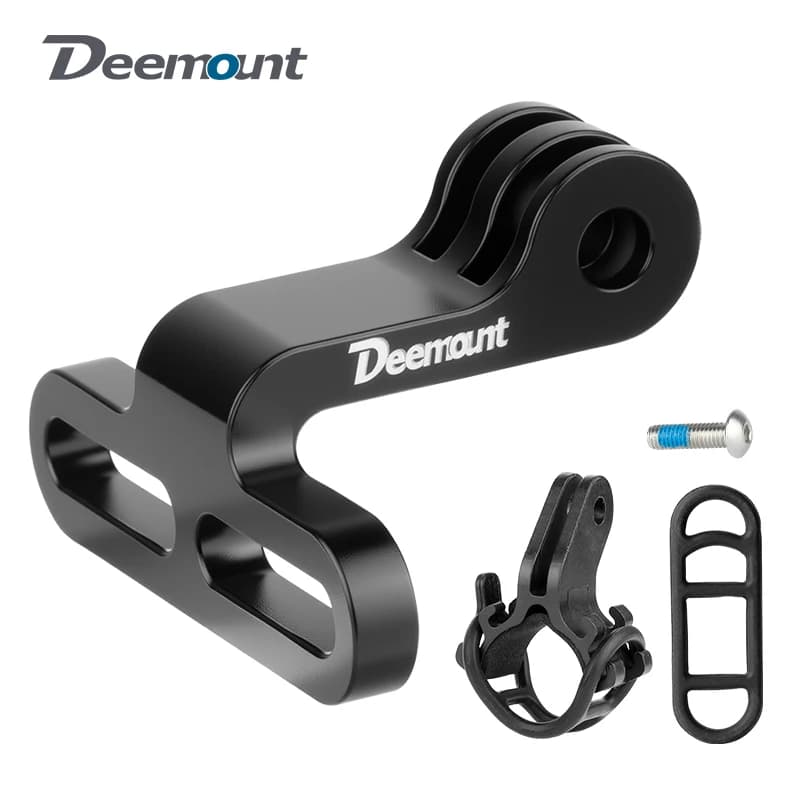 Support de phare de vélo en alliage d'aluminium, support de tige de vélo, Clip de support de feu avant, connecteur de support de caméra