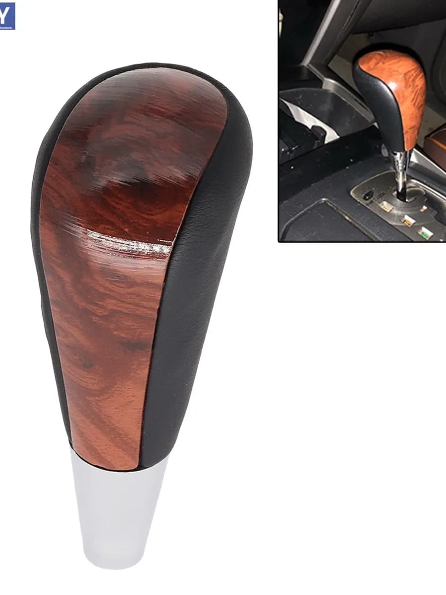 Pommeau de levier de vitesse universel en cuir Pu, 8mm, pour la plupart des voitures automatiques, pour Mazda, Lexus, Toyota, Prado
