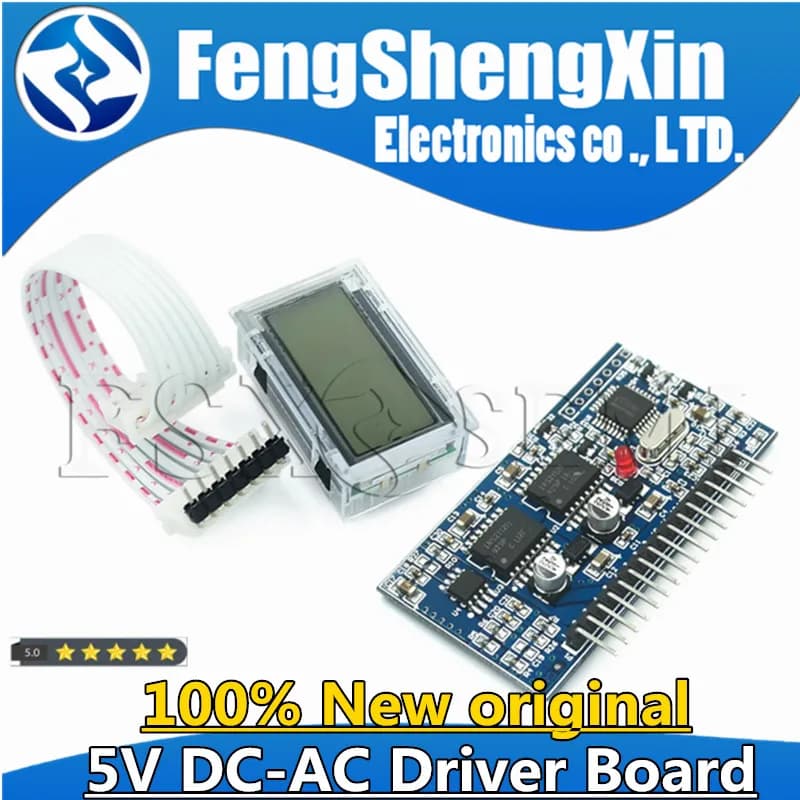 Onduleur à onde sinusoïdale Pure DC-AC 5V, carte de pilote SPWM EGS002, oscillateur à cristal 12Mhz EG8010 + Module de conduite IR2113 IR2110S