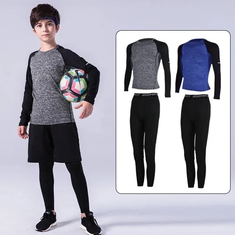 Vêtements de sport de compression pour enfants, course à pied, fitness en plein air, basket-ball, football, jogging, baseball, survêtements de cyclisme