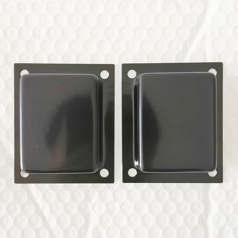 Couvercle de transformateur EI66/76/86/96/105/114, 2 pièces, cloches d'extrémité de stratification, carénage latéral en fer, bouclier de protection supérieur, accessoires pour haut-parleurs