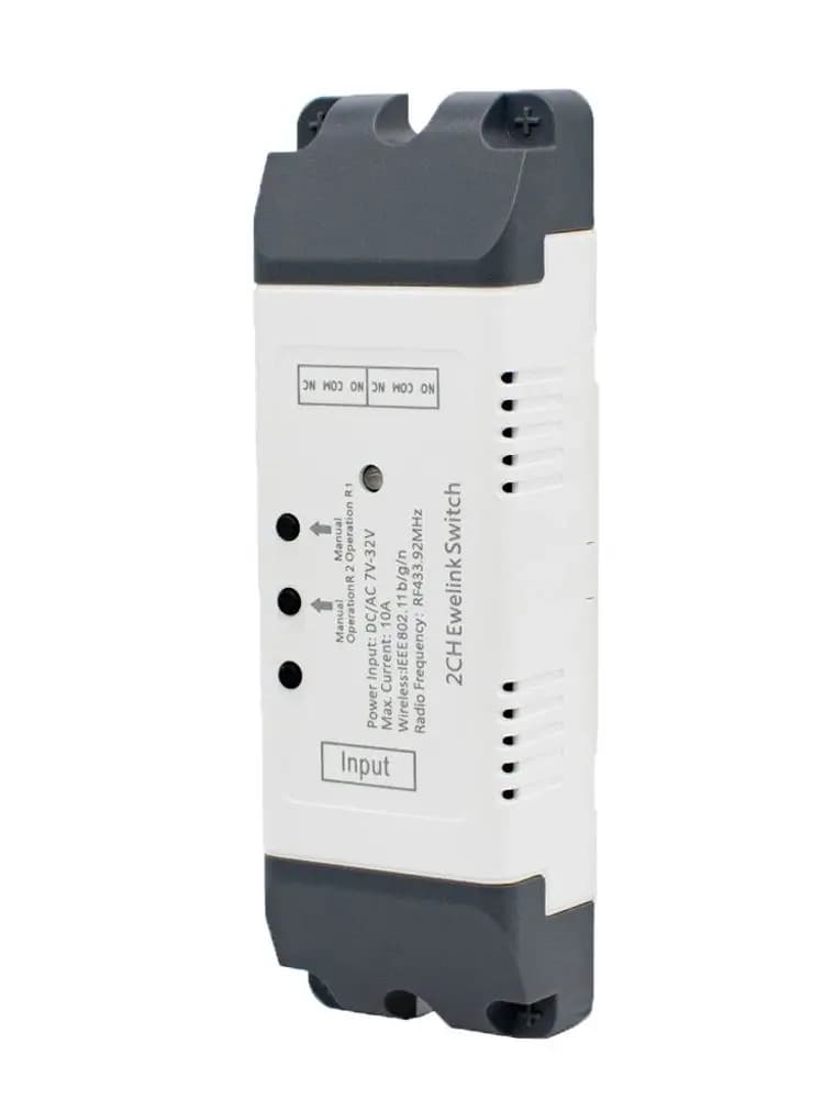 EWeLink commutateur intelligent 2 canaux Wifi relais interrupteur de porte roulante DC5V 12V 24V 32V 220v moteur rideau interrupteur pouce autobloquant