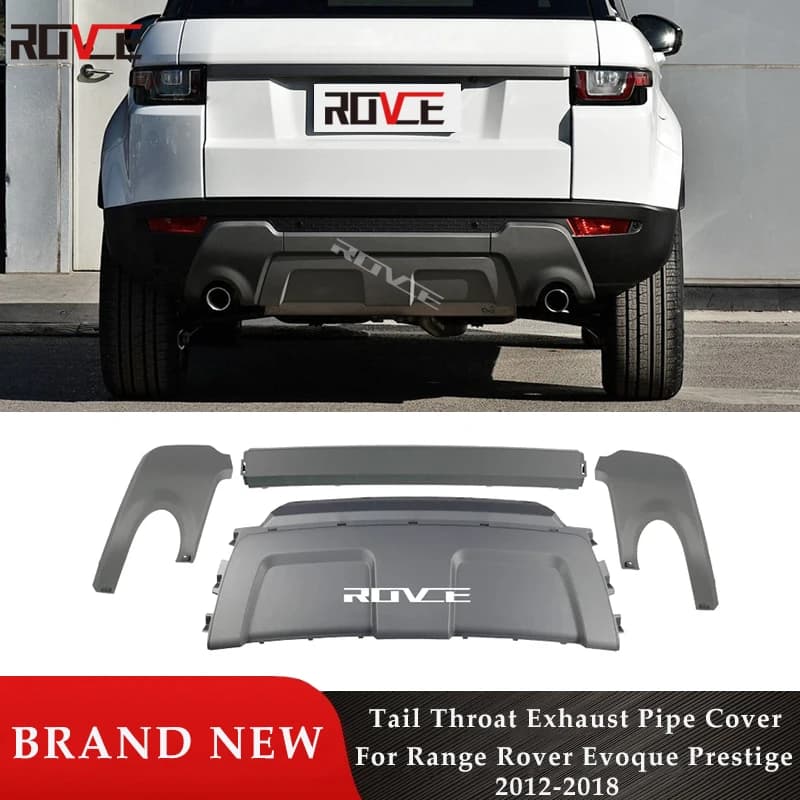 ROVCE-Insert de pare-chocs arrière pour Land Rover Range Rover Evoque, gorge de queue, accessoires de voiture de style Prestige, 2012-2019