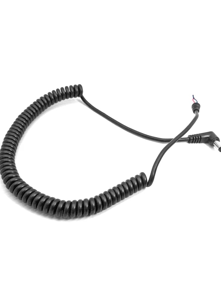 Câble d'alimentation enroulé en spirale pour appareil photo, 5.5x2.1mm, AC-PW20 NP-FZ100 DR-E6 DR-400 DMW-DCC3