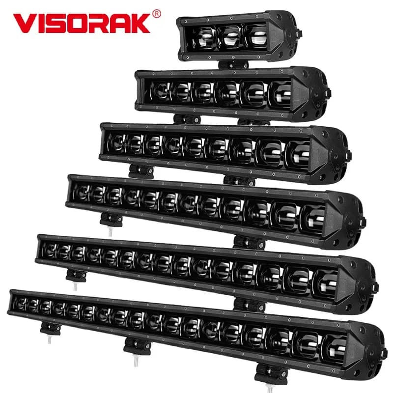 Barre lumineuse LED 9D pour éclairage de pare-chocs tout-terrain 4x4, 4WD, voiture, camion, SUV, UTV, ATV, éclairage de toit