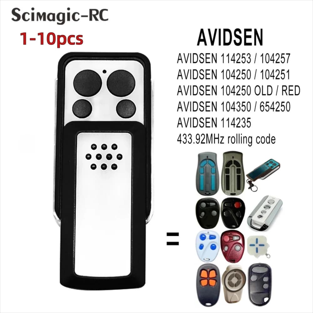 1-10pcs Avidsen 114253 Télécommande pour Avidsen Extel Thomson 433,92 MHz Rolling Code