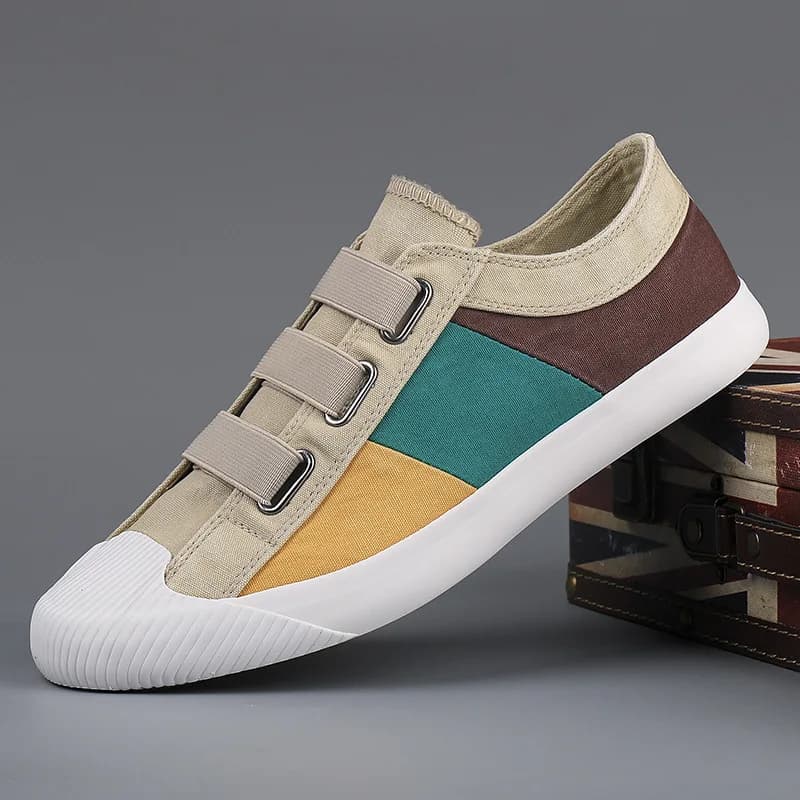 Baskets en Toile pour Homme, Chaussures Décontractées, Respirantes, Plates, Mocassins, de Styliste, d'Été et d'Automne