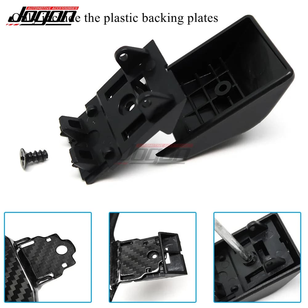 Pièces en plastique noir, accessoires de remplacement pour le volant, palettes de changement de vitesse pour BMW F30 F31 F34 F48 F39 F25 F87 F80 F82 I3 I8