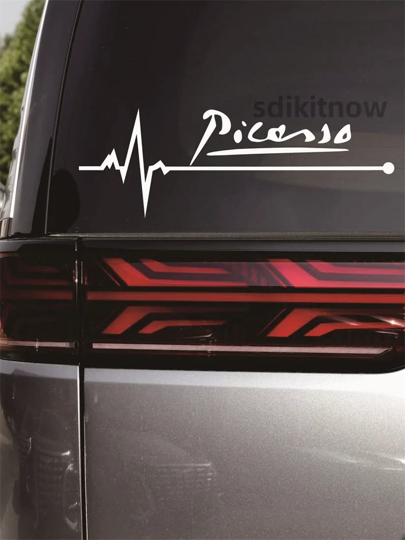 Autocollant de voiture en forme de cœur, 2 pièces/lot, décoration de carrosserie de porte et fenêtre pour citroën Picasso C4 C3 XSARA GRAND, accessoires