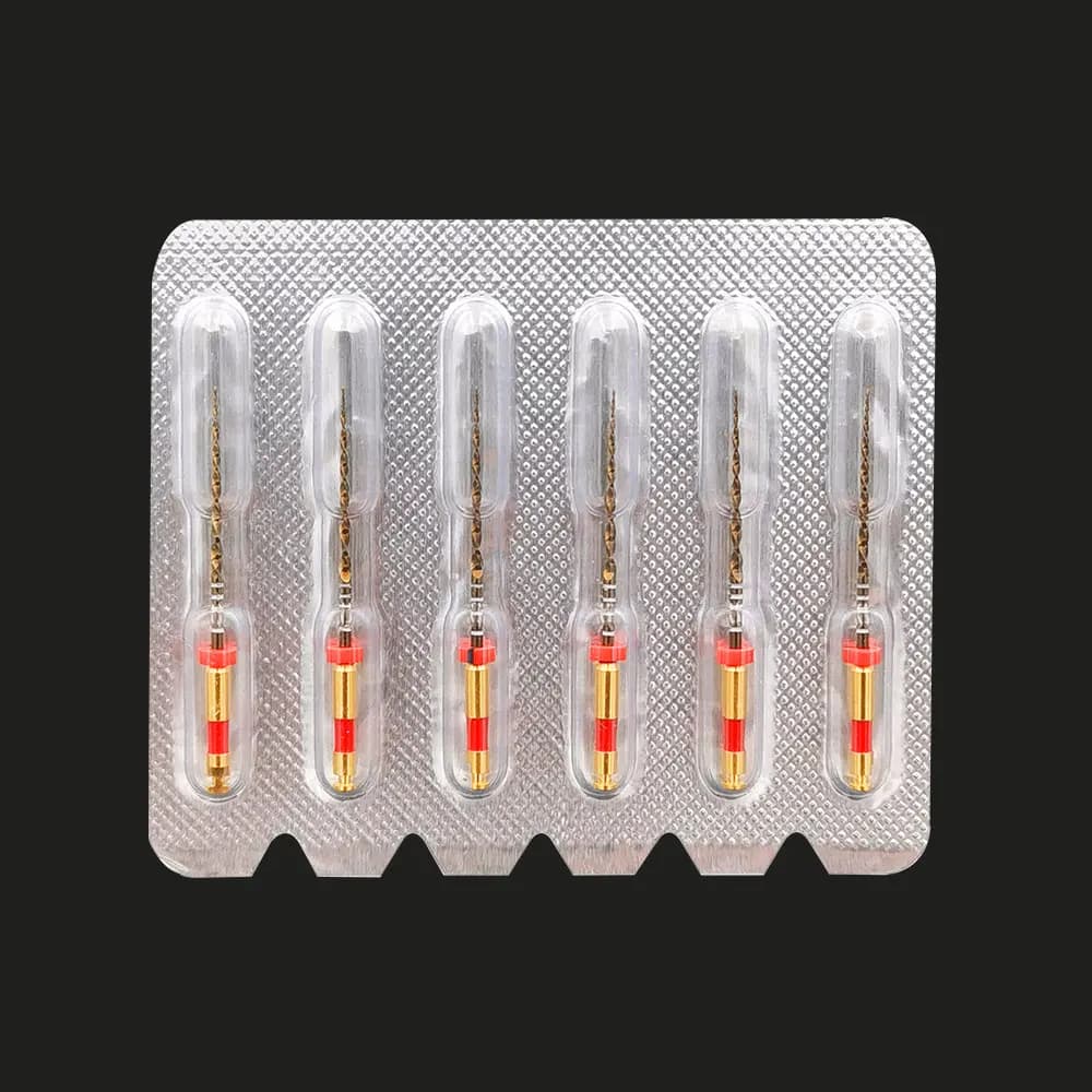 Dental One Gold Fils endodontiques dentaires NITI primaires, ondulés et réciproques, petits, 6 pièces/paquet